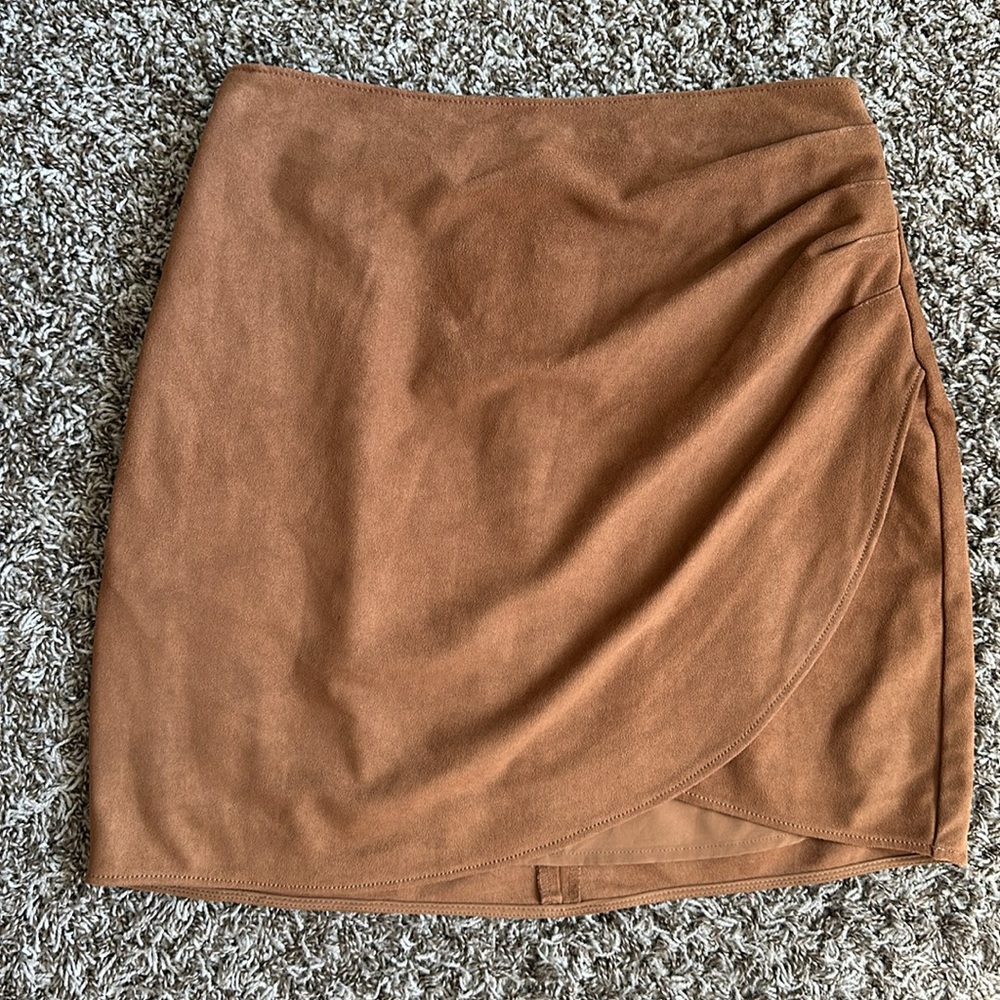 Abercrombie Vegan Suede Skirt
